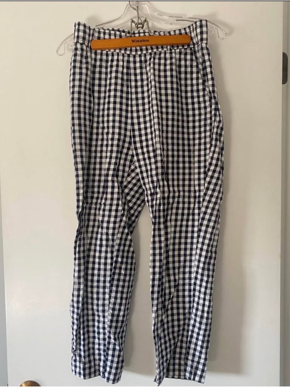 Zara Black and White Gingham Men’s Pants